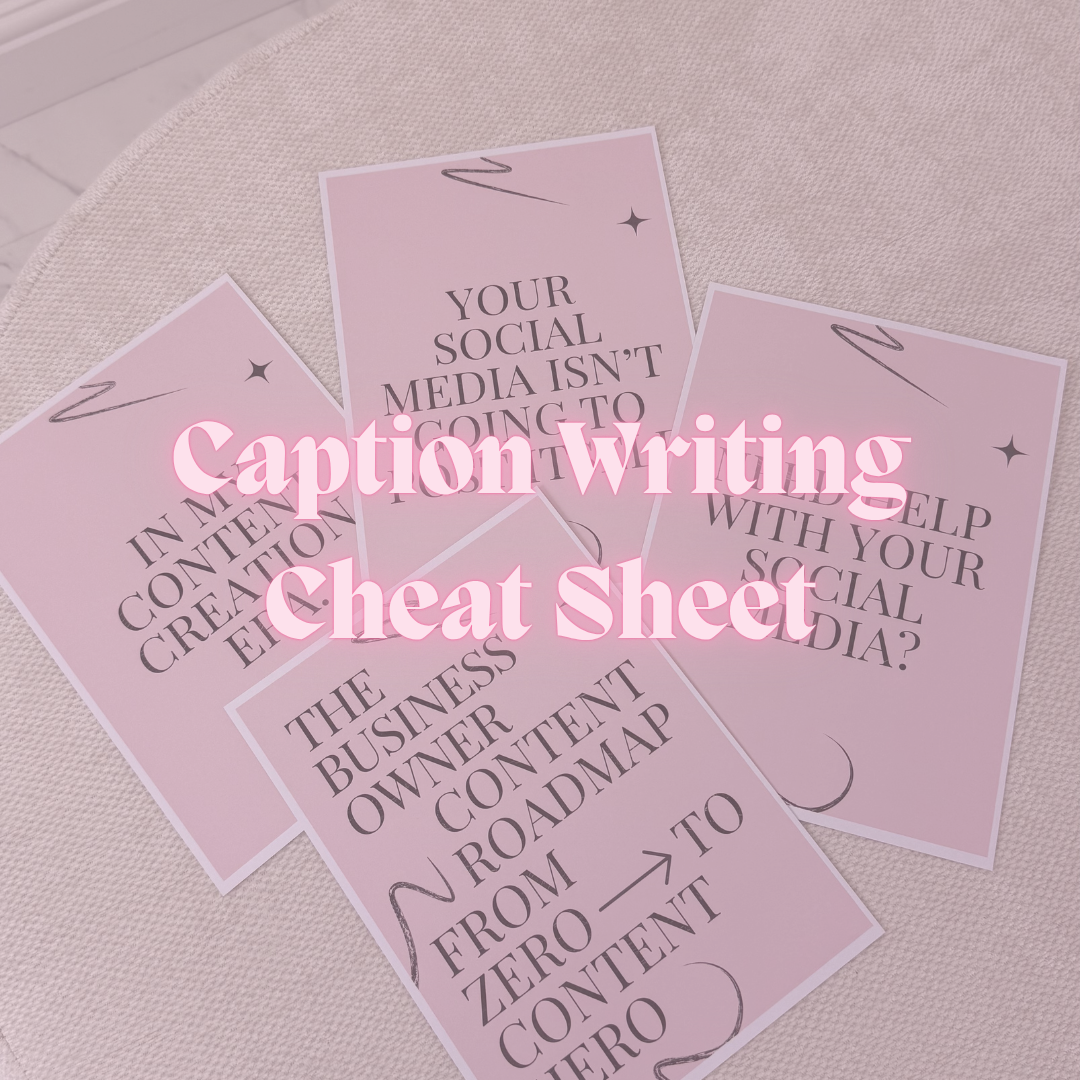 Maisocial Caption Writing Cheat Sheet