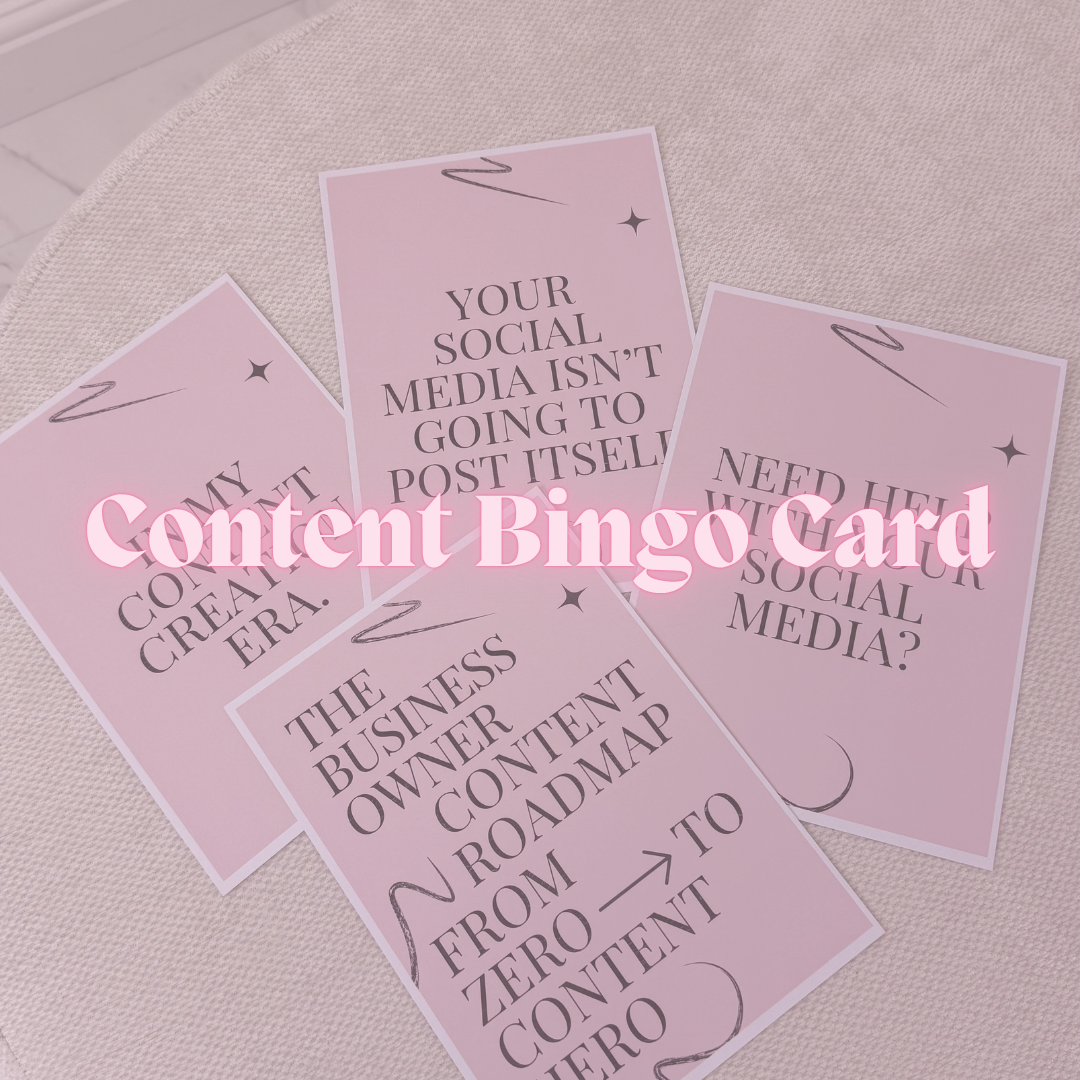 Content Bingo Card